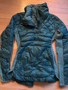 lululemon athletica Quilted Teal Hybrid Puffer Jacket